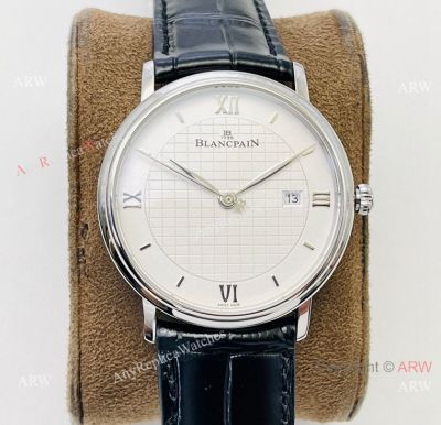 Swiss Replica Blancpain Villeret Ultraplate 6651 White Face Watch